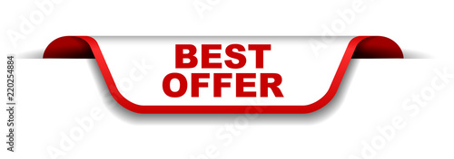 red and white banner best offer