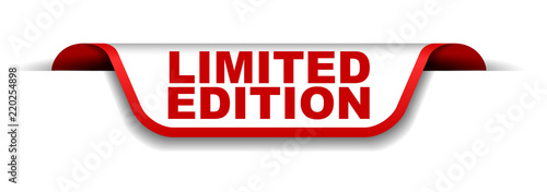 red and white banner limited edition