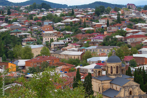 View on the quarter of Kutaisi. The view of Kutaisi, the second size city of Georgia country