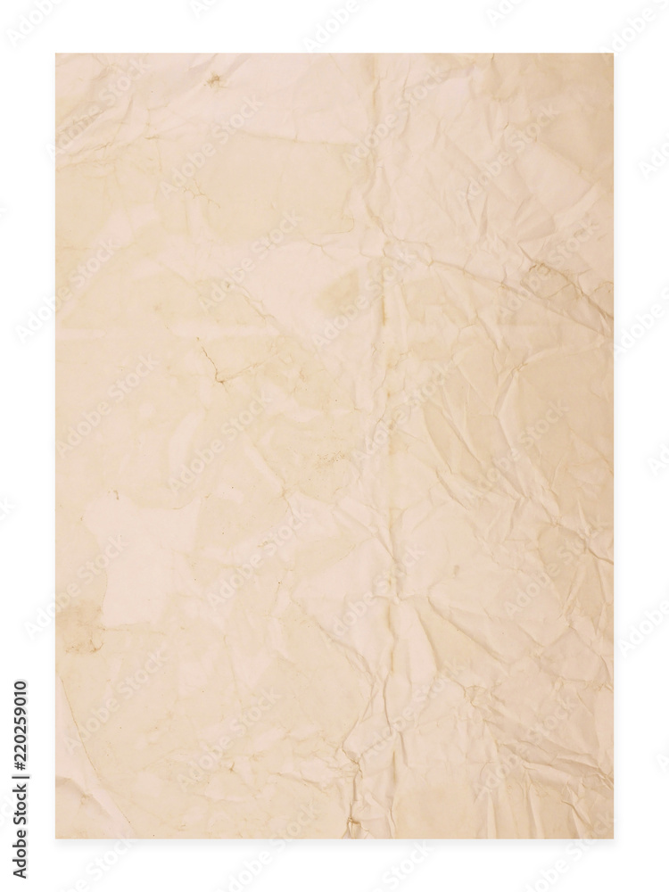 rough beige paper Isolated on white background .grunge background texture for design rough beige paper Isolated on white background .grunge background texture for design
