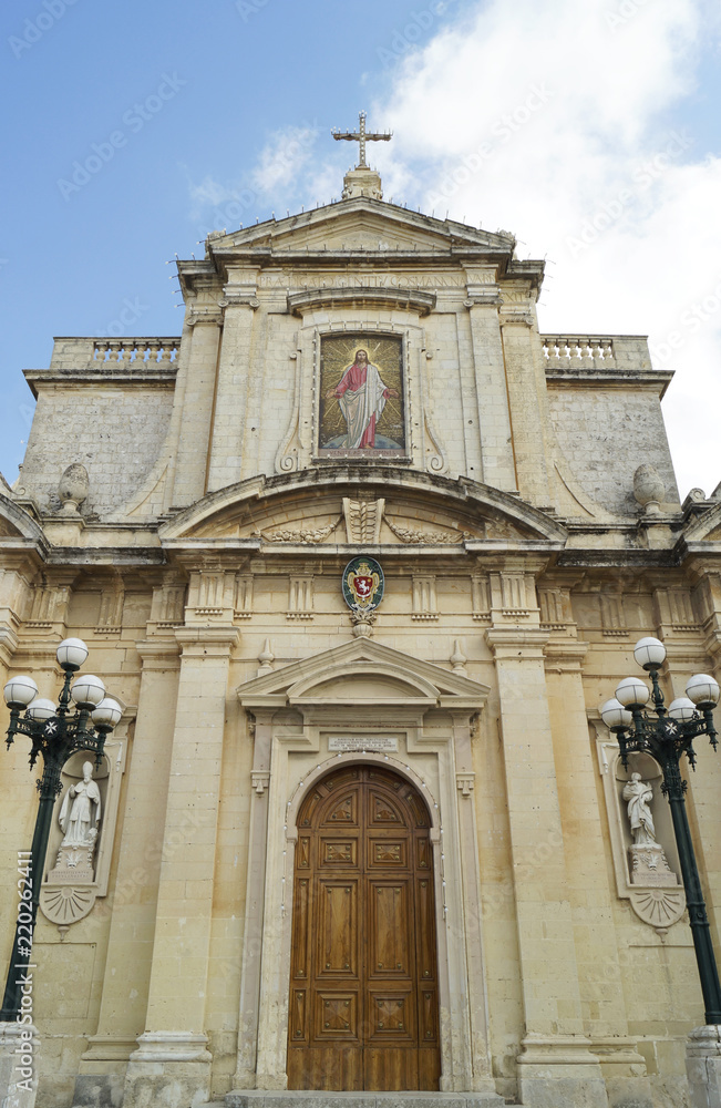 Fototapeta premium Entrance of St. Paul church in Rabat