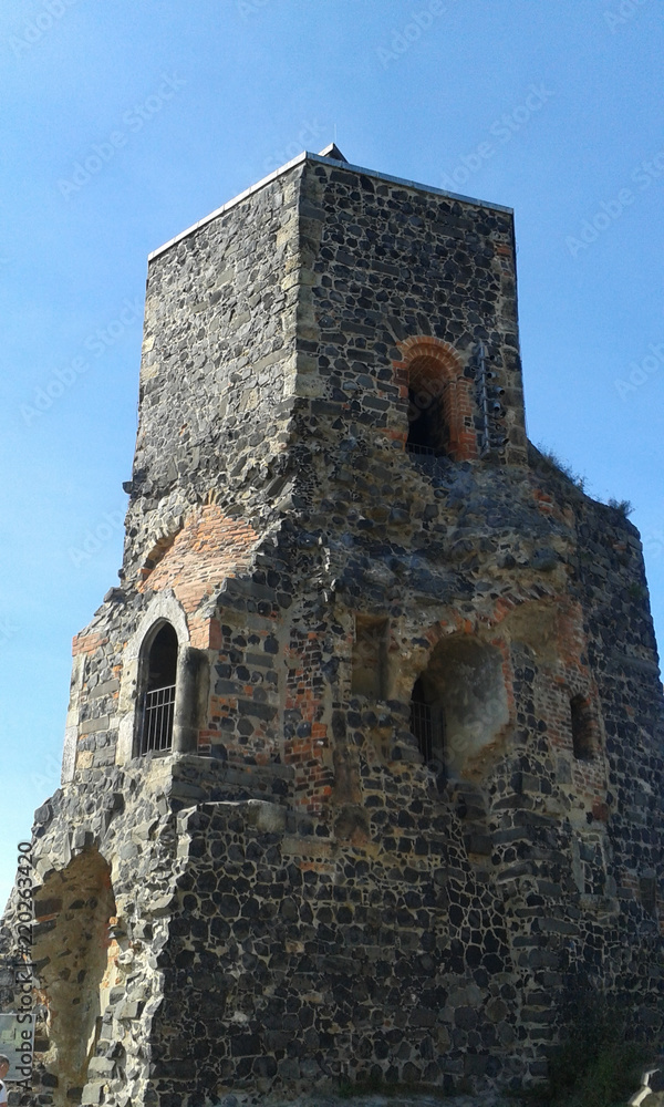 Alter Burgturm der Burg Stolpen