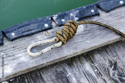 rope berthing on the pier