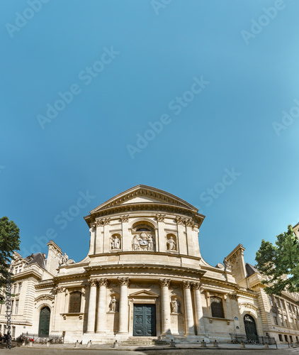 Exterior view of the Sorbonne University of Paris