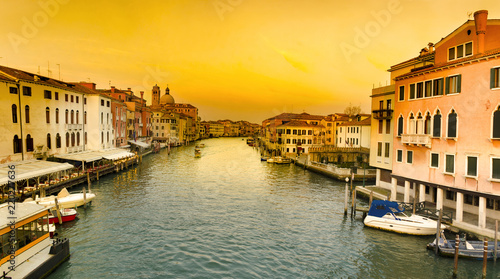 Grand Canal after sunset, Venice - Italy © zefart