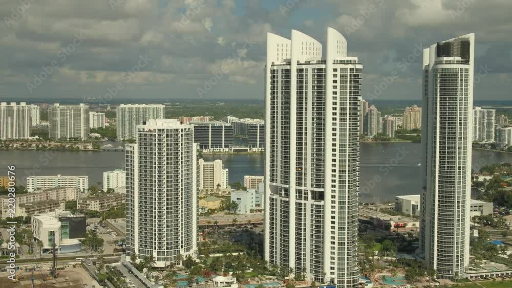 Amazing aerial video Trump Towers Sunny Isles Florida Amazing aerial video Trump Towers Sunny Isles Florida