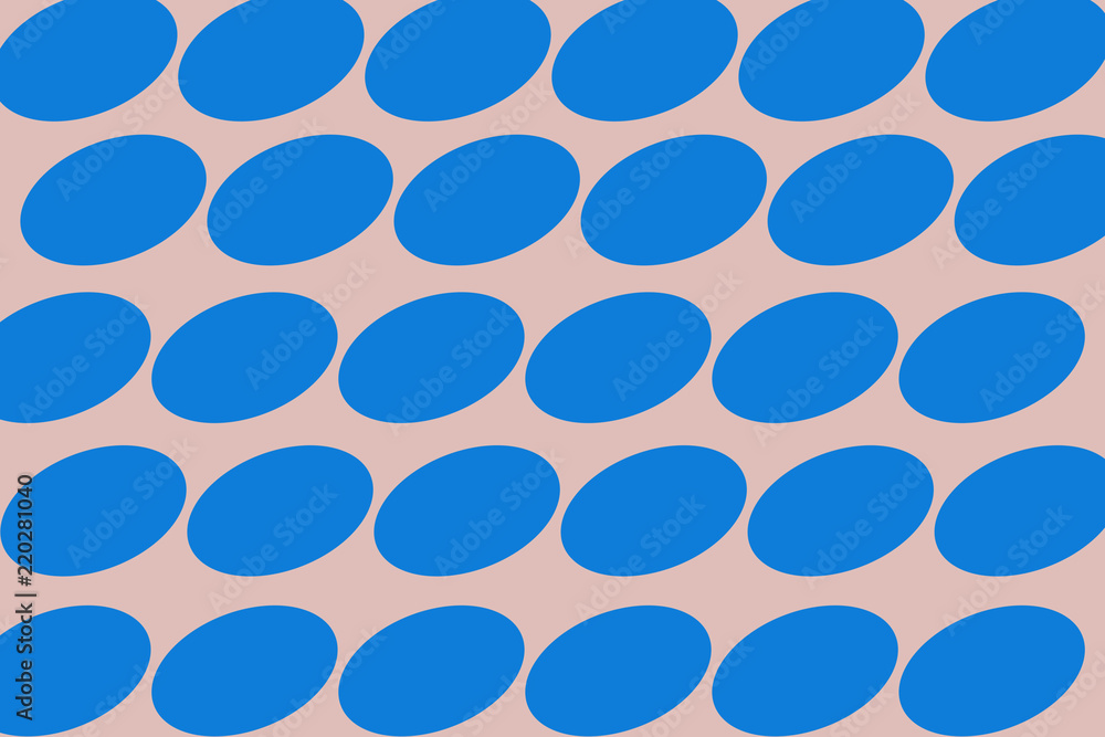 Obraz premium background beige with blue ovals