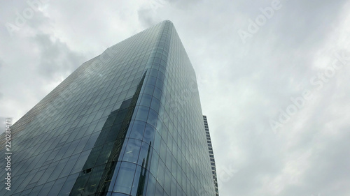 Skyscraper building in La Defense business district in Paris, France