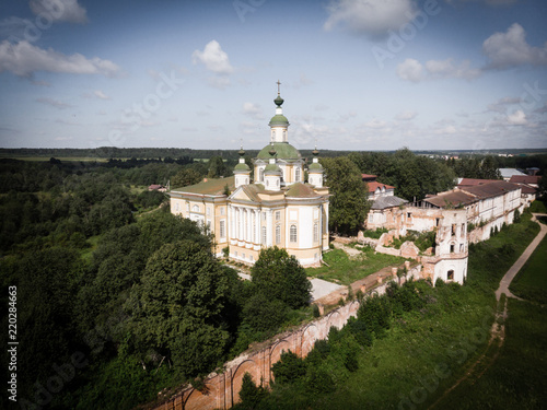 Cathedral of the Ascension of the Lord. Spaso-Sumorin Monastery. Totma. Vologda Region. Russia. view from above