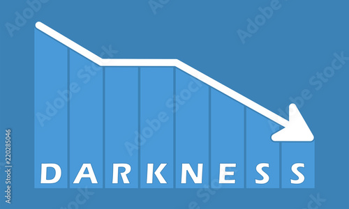 Darkness - decreasing graph