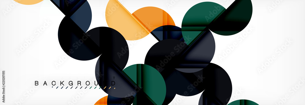 Circle abstract background, geometric illustration Circle abstract background, geometric illustration
