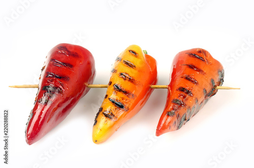 peppers grilled on skewers