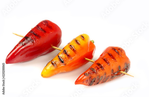 peppers grilled on skewers