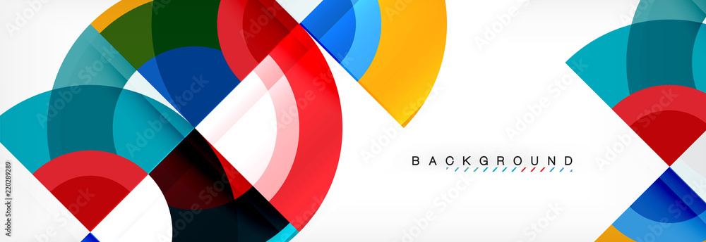 Vector circular geometric abstract background Vector circular geometric abstract background