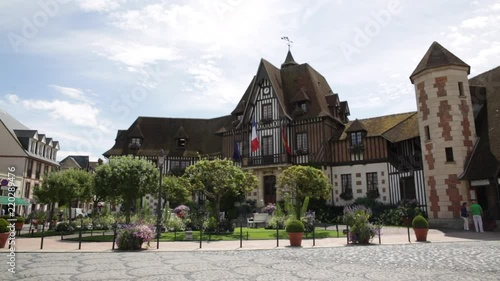 Deauville city centre in the summer, France