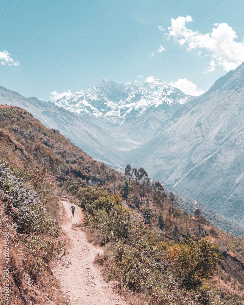 Salkantay hiking trail Peru