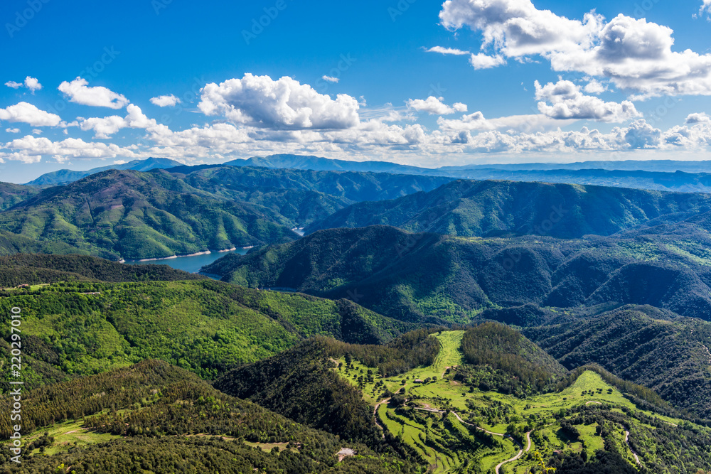 Summer landscape (view from the Mountains of Collsacabra, Catalonia, Spain) Summer landscape (view from the Mountains of Collsacabra, Catalonia, Spain)
