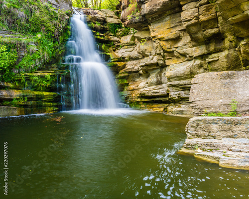 Amazing waterfall (Salt de Sallent, Rupit, Catalonia, Spain)