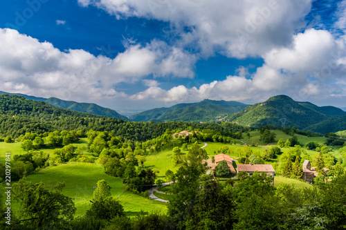 Fototapeta Naklejka Na Ścianę i Meble -  Countryside landscape (Catalonia,Vidrà, Spain)