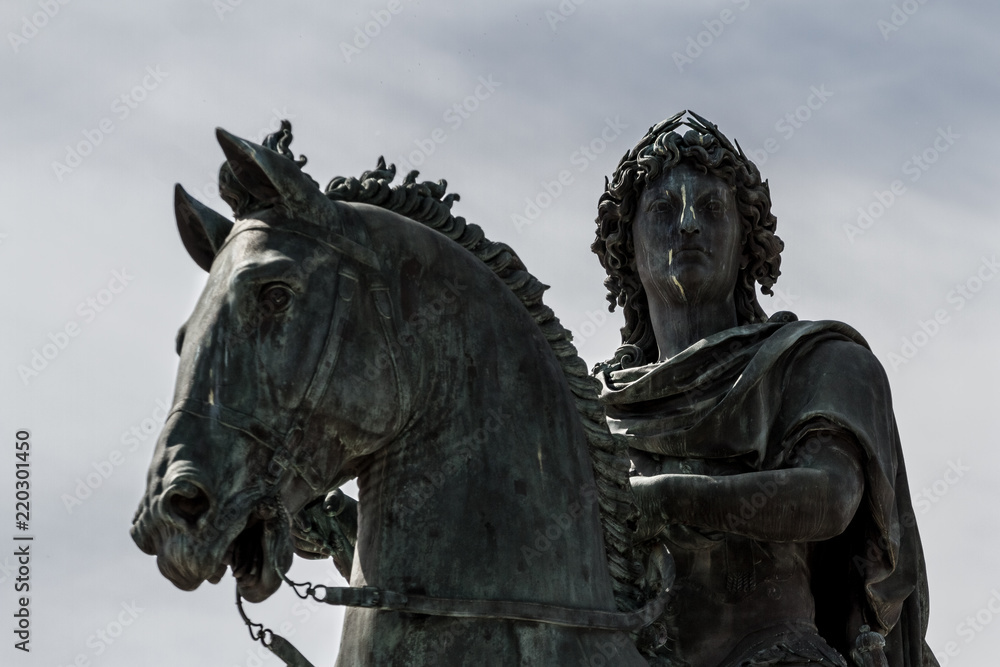 Louis XIV king satue - Lyon, France Louis XIV king satue - Lyon, France