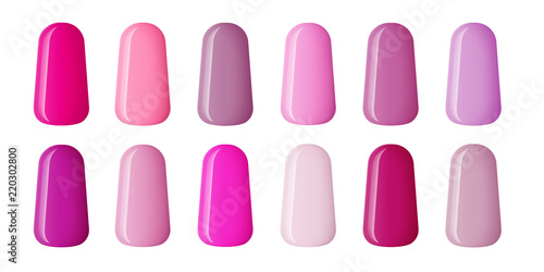 Nail polish in pink fashion color
