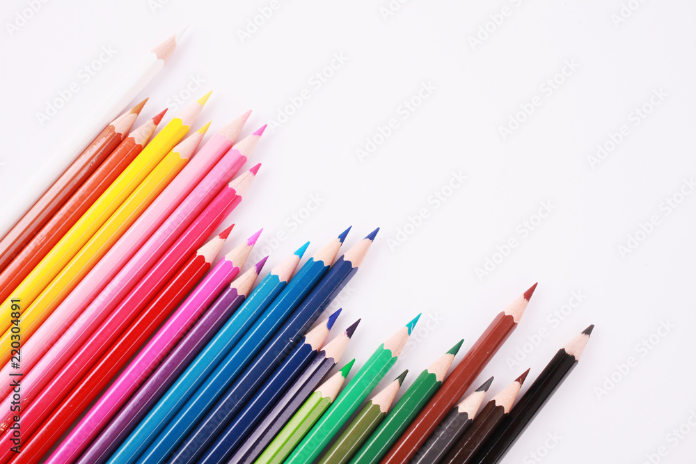Pencil Colour isolated on white background Pencil Colour isolated on white background