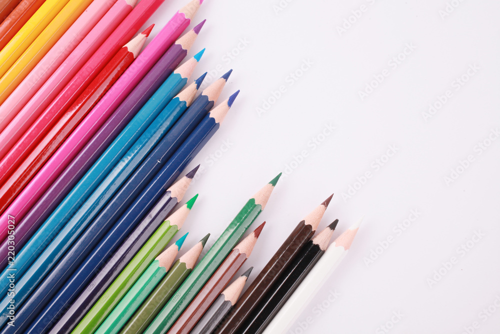 Pencil Colour isolated on white background Pencil Colour isolated on white background