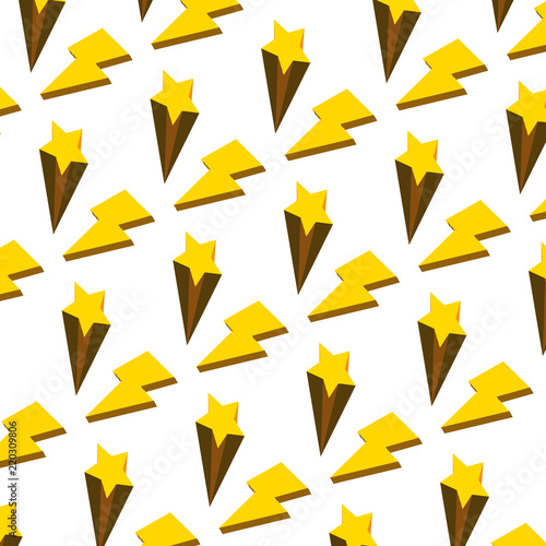 nice light thunder and star background