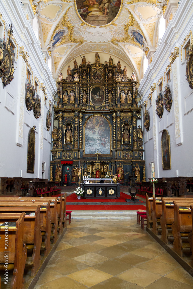Trnava, Slovakia. 2018/4/12. The Saint John the Baptist Cathedral from inside.