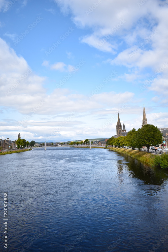 Inverness- the Capital of the Highlands. Inverness, Scotland, UK, August, 2018