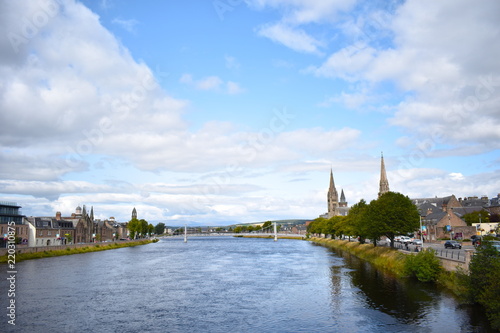 Walk along the river banks from the castle and you'll find the Ness Islands. Inverness, Scotland, UK © Rusana