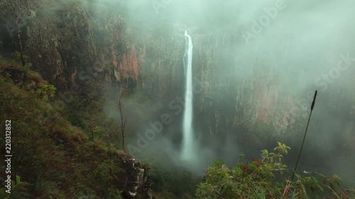 Time lapse of Purlingbrook Falls in Springbrook Queensland, Australia. photo