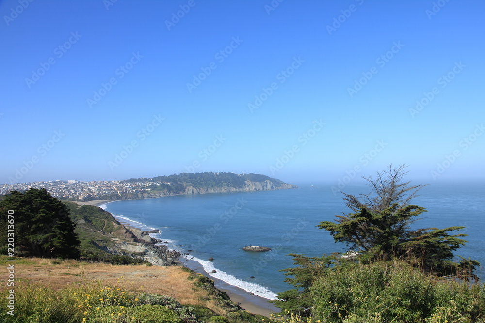 Pacific Coast Scenery from the Presidio in San Francisco Pacific Coast Scenery from the Presidio in San Francisco