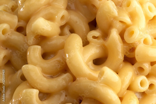 Background of Classic Stovetop Macaroni and Cheese