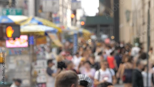 Wallpaper Mural NYC street anonymous pedestrian busy crowds of people walking Torontodigital.ca
