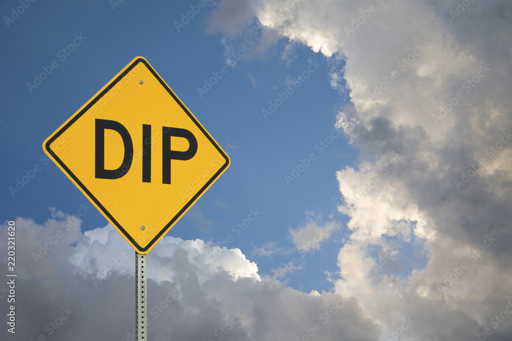 Yellow Dip Sign Yellow Dip Sign