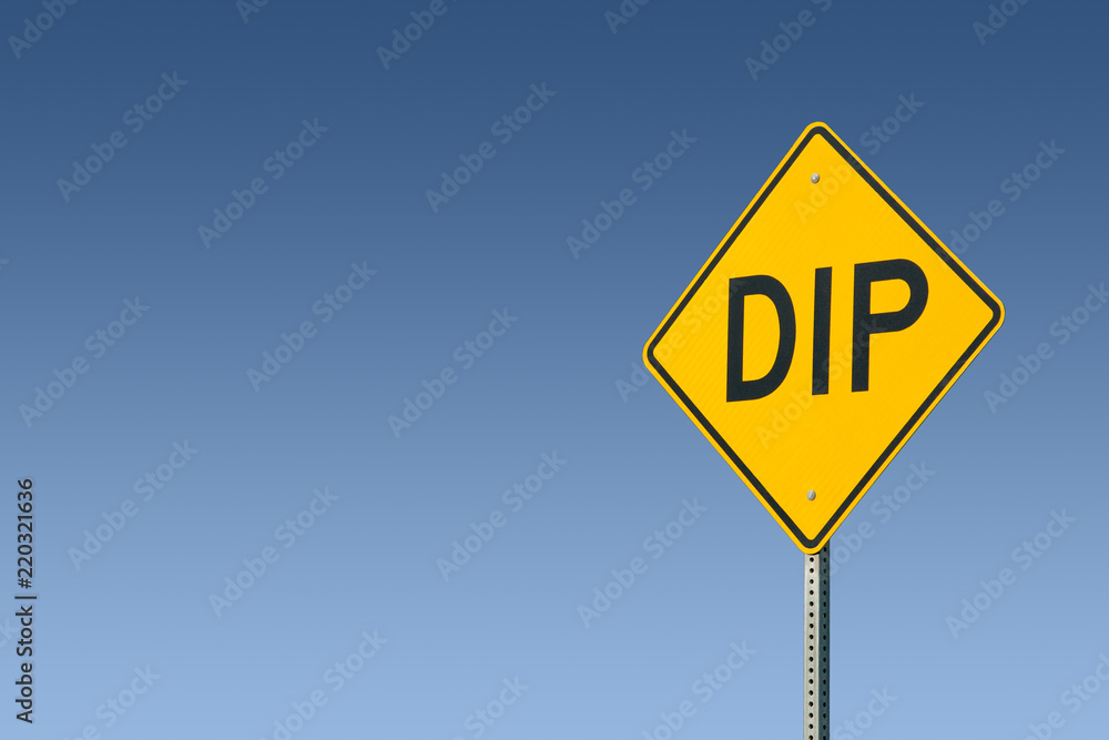 Yellow Dip Sign Yellow Dip Sign