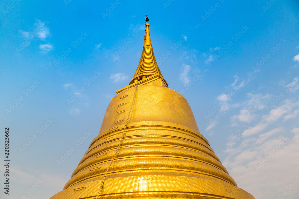 Wat Saket pagoda in Bangkok Wat Saket pagoda in Bangkok