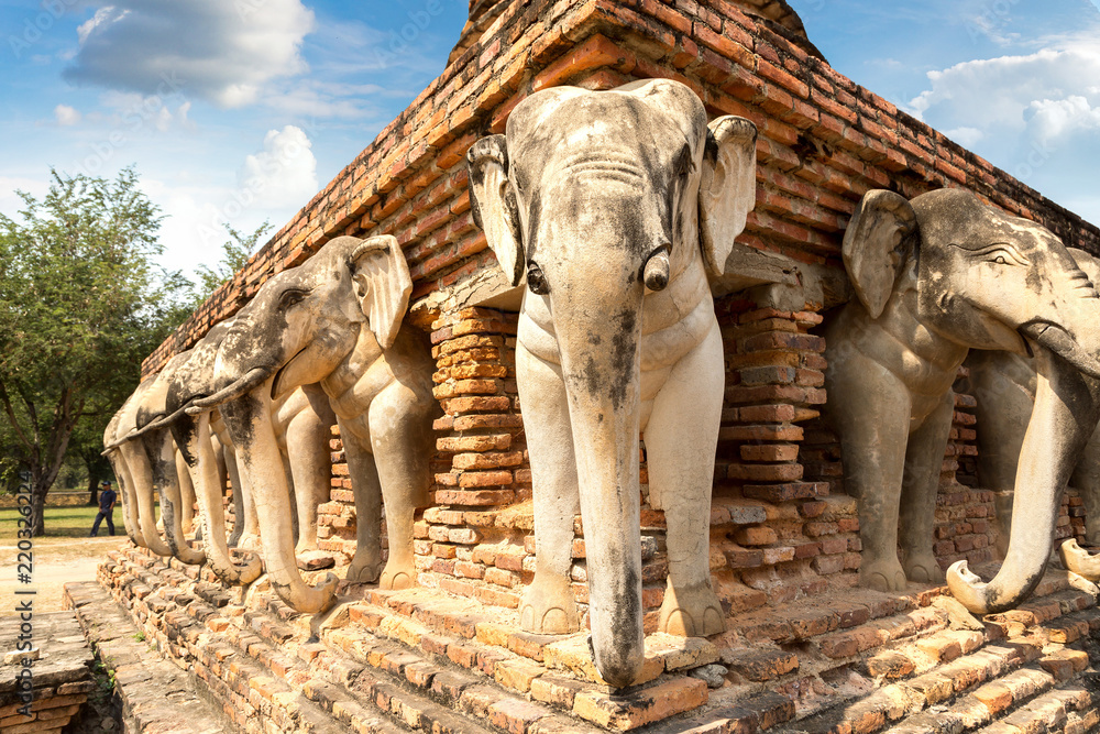 Naklejka premium Sukhothai historical park