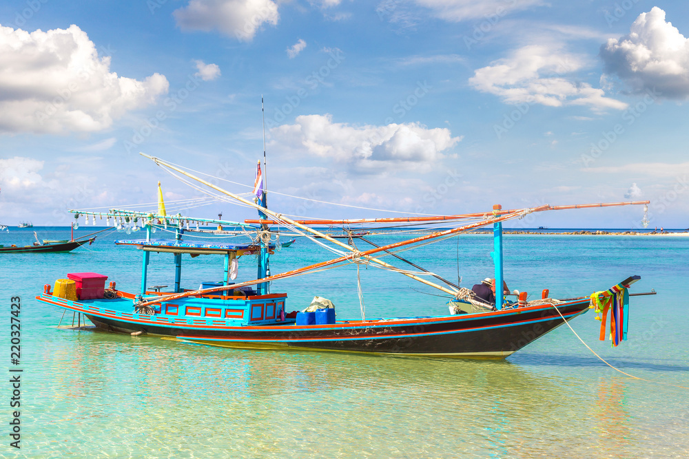 Fototapeta premium Fisherman boat on Phangan Island