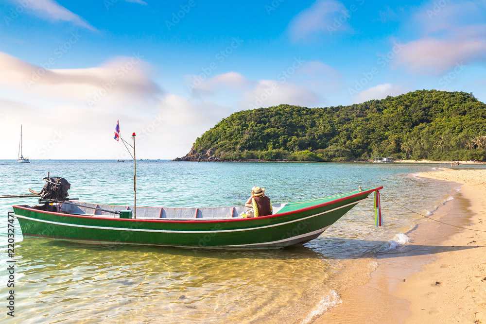 Fisherman boat on Phangan Island Fisherman boat on Phangan Island