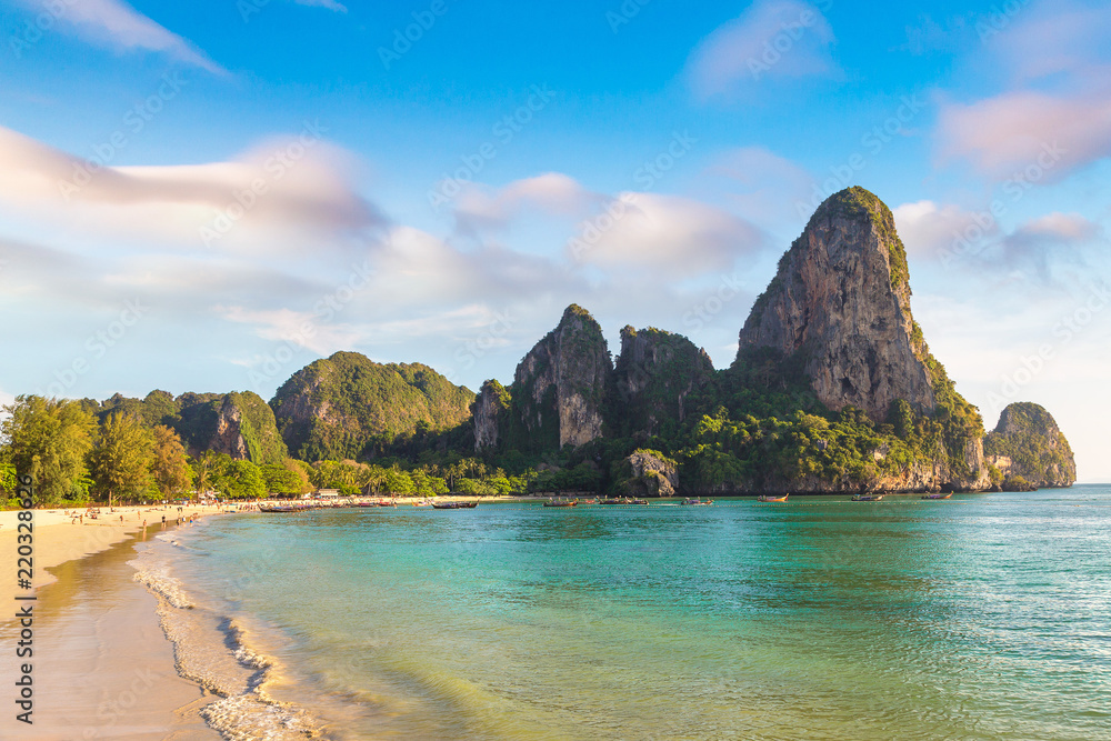 Naklejka premium Railay Beach, Krabi, Thailand