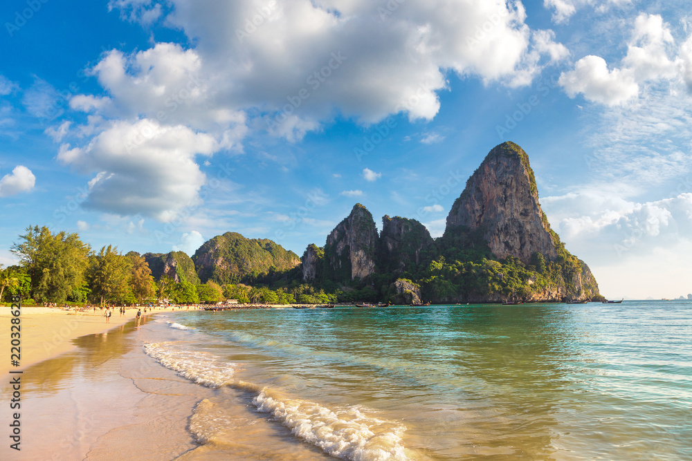 Naklejka premium Railay Beach, Krabi, Thailand