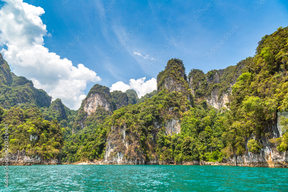 Cheow Lan lake in Thailand