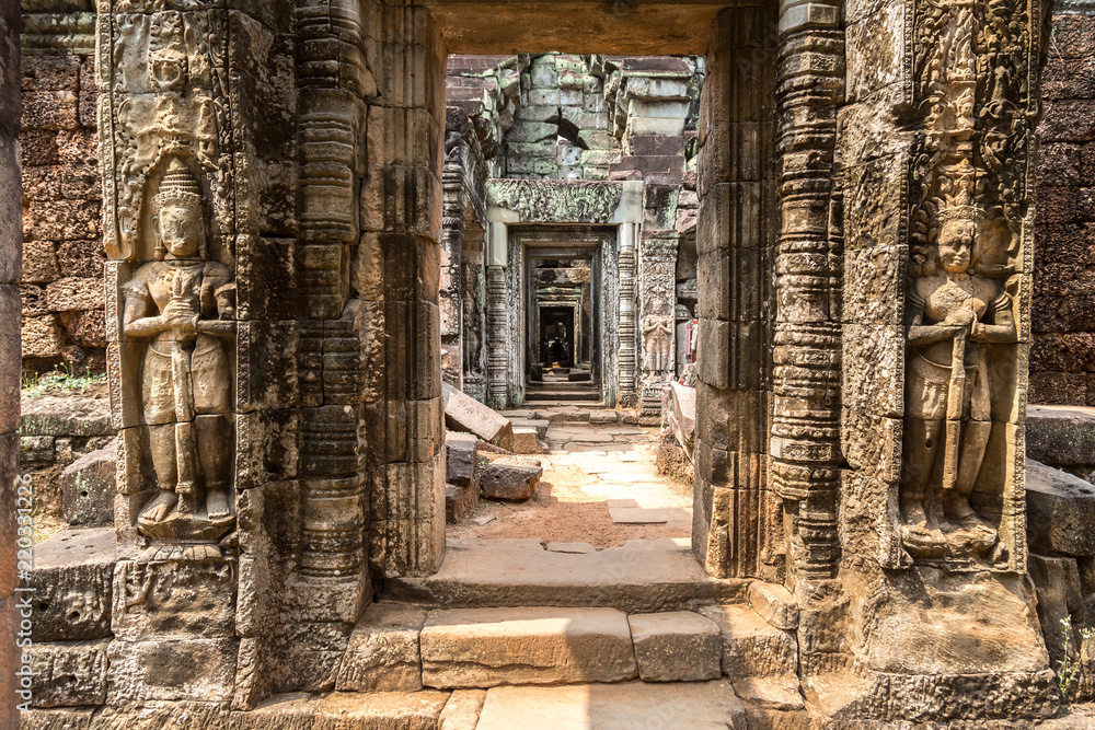 Preah Khan temple in Angkor Wat