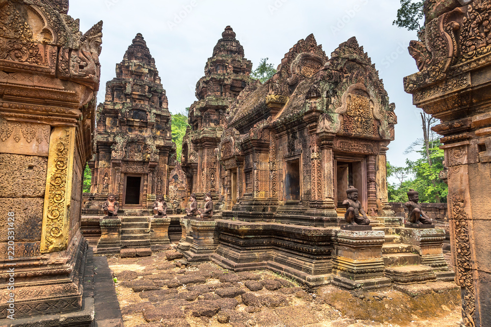 Naklejka premium Banteay Srei temple in Angkor Wat