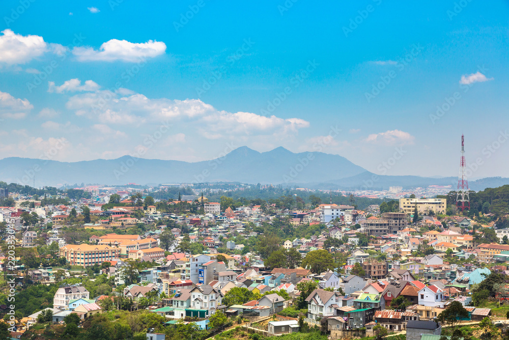 Panoramic view of Dalat, Vietnam