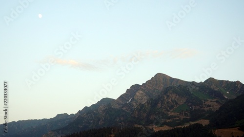 Mountains landscape in the morning, Sochi