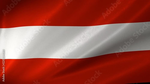 Beautiful high quality, high detailed flag of Austria. photo
