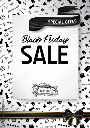 Black friday sale design. Black friday special offer.